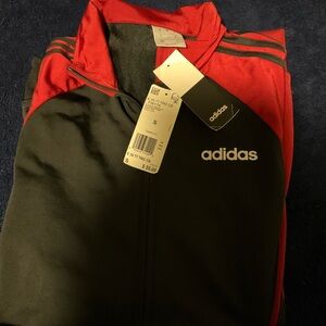 Adidas Black and Red Sports Jacket